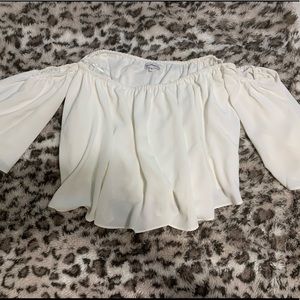 White off the shoulder top